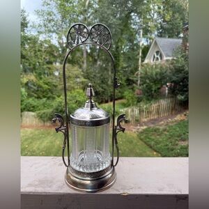 Pairpoint Signed 1880's Antique Pickle Castor Set